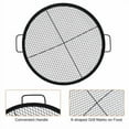 thumbnail image 4 of Yesurprise X-Marks Fire Pit Cooking Grill Grate - Heavy Duty Steel Campfire BBQ Grill Grid Portable Camping Cookware with Handle Outdoor Campfire BBQ Grill, 4 of 8