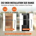 thumbnail image 3 of VEVOR 30 Pack Invisible Cable Railing kit, T316 Stainless Steel 1/8" Invisible Receiver and Swage Stud End for Cable Railing, Swage Tensioner 1/8" for Wood/Metal Post, Cable Railing Hardware, Black, 3 of 9