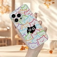 thumbnail image 3 of Creative And Unique Black Cat Pattern Personality Trend Hot Selling Men And Women Transparent Mobile Phone Case Comfortable Grip for Iphone 16/16Pro/16Plus, 3 of 4