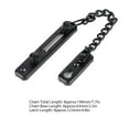 thumbnail image 4 of Door Chain Lock Stainless Steel Anti-theft Chain Lock Door Security Chain Guard for Home Hotel, Heavy Duty Latch Lock for Inside Door, Black, 4 of 8