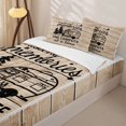 thumbnail image 3 of Erosebridal Happy Camping Camper Zipper Twin Comforter Sets with Fitted Sheet and 2 Pillowcases, Camp More Worry Less Print Zipper Bedding Set, Brown, 3 of 7
