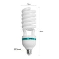 thumbnail image 2 of Bombilla fluorescente espiral SUGARMOM de 135 W, 5500 K, luz diurna, CRI90, casquillo E27, ahorro de energía para estudio de fotografía e iluminación de vídeo., 2 of 7