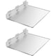 thumbnail image 1 of 20*20cm Juego de 2 estantes flotantes: expanda fácilmente el espacio de la pared - Estante de pared pequeño de acrílico para dormitorio, baño, sala de juegos, sala de estar, oficina, 1 of 5