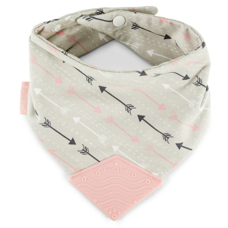 UPC: 0854034003946 | BooginHead Cotton Baby Bandana Teething Bib Infant Toddler Boys and Girls Pink Arrows
