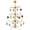 Gold, variant on Best Choice Products 3ft Wrought Iron Ornament Display Christmas Tree w/ Easy Assembly, Stand - Gold