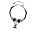thumbnail image 2 of Delight Jewelry Silvertone Teddy Bear Granddaughter Celtic Knot Leather Bead Bracelet, 7"+2" Extender, 2 of 4