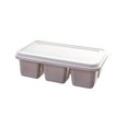 thumbnail image 4 of Hvmvliv Ice Trays 6-Compartments Square-Shape Ice Cubes Molds Food Grade Silicone Ice Blocks Trays Leak Proof Household Refrigerator Small Ice Making Trays with Lid Gray, 4 of 6