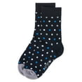 thumbnail image 7 of MeMoi Boys Colorful Dot-Patterned Cotton-Rich Crew Sock - Boys - Male, 7 8, Black, 7 of 7