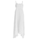 thumbnail image 2 of Vestido de una pieza para mujer, minifalda corta informal Formal, blanco/naranja METRO Yuyangstore Vestido de algodón retro de las mujeres, 2 of 8