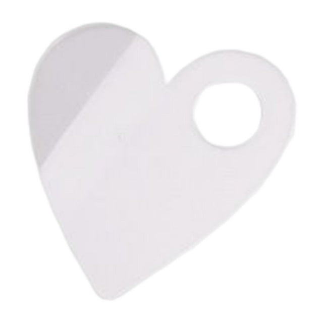 Paleta de pintura transparente antiadherente con orificio para el pulgar para mezclar acuarela Multi