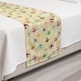 thumbnail image 2 of Aviation Bed Runner, Illustration of Colorful Airplanes in Sky Romantic Cloud Repetitive Design, Decorative Accent Bedding Scarf for Hotels Homes and Guestrooms, Twin, Beige Multicolor, by Ambesonne, 2 of 2
