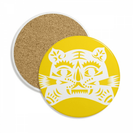 

Year Of Tiger Animal China Zodiac Coaster Cup Mug Tabletop Protection Absorbent Stone