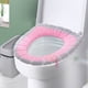thumbnail image 3 of Asiento De Inodoro Con Asa Funda de asiento de inodoro de felpa bicolor, lavable, ideal para otoño Rkxzt, 3 of 8