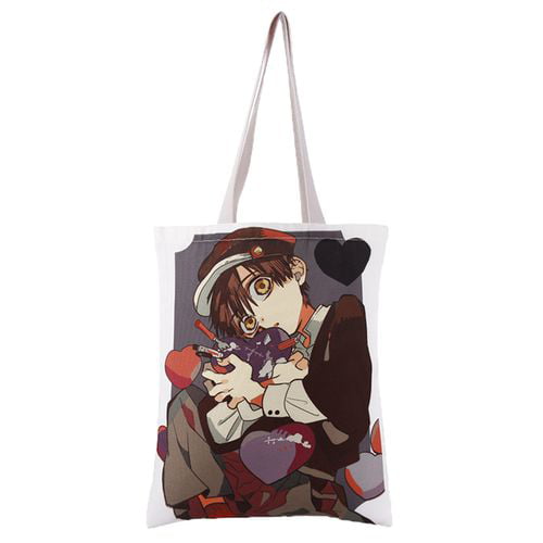 KABOER 1 Pcs Anime Toilet-Bound Hanako-kun Reusable Canvas Tote Bags Use for Book Bags, Shopping ...