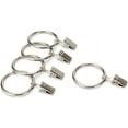 thumbnail image 5 of 20 Pcs Metal Curtain Rings with Clips Drapery Rings Curtain Clips Curtain Ring Hooks, Various Size (Silver, 1 Inch), 5 of 5