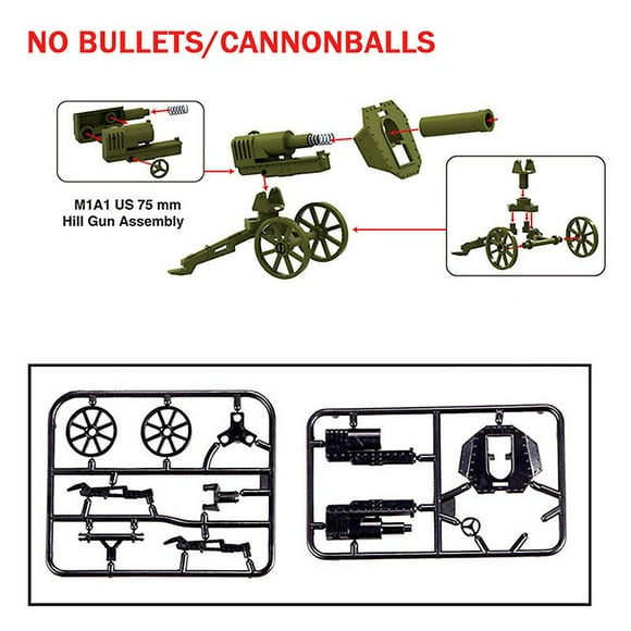 Moc Ww2 Heavy Machine Gun Blocks Swat Military Soldiers Weapons Building Blocks Maxim Gun Bricks Accessories Assemble Model