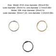 thumbnail image 4 of Wosthever 50 piezas de anillos de encuadernación de Metal, álbumes circulares DIY, aros de libro de hojas sueltas, anillo de álbum de recortes Artesanía Negro interior 20mm, 4 of 6