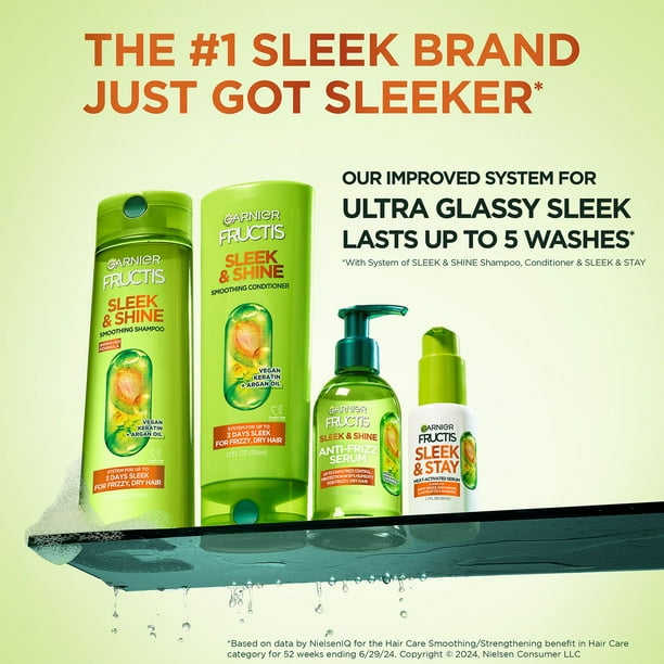 Garnier Fructis Sleek & Shine Shampoo & Conditioner, 40 fl