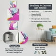 thumbnail image 4 of Designart "Illusions in Fluid II" Abstract Print Oversized Wall Clock - Set Of 3 - Multipanel Clock For Living Room Décor - Large Contemporary Wall Clock, 4 of 6