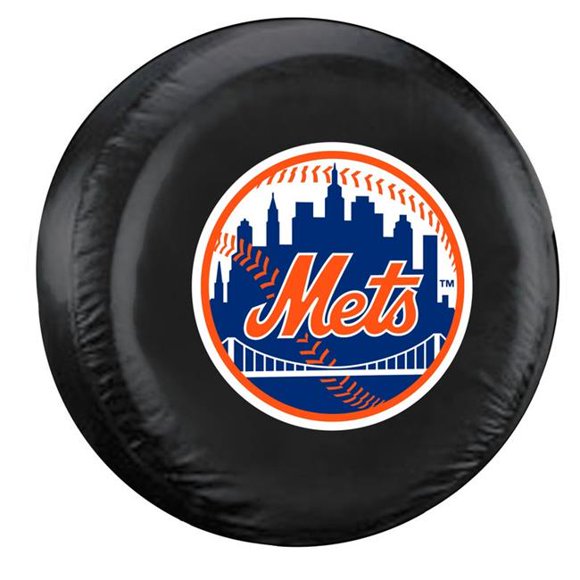 New York Mets Housse de Pneu Taille Standard Noir