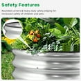 thumbnail image 5 of JERIA Raised Garden Bed,Galvanized Raised 2×2×1ft Planter Boxes Outdoor with Easy Assembly, Round Garden Bed for Vegetables, Fruits, Flowers, 5 of 7