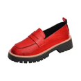 thumbnail image 3 of Willtoo Womens Platform Loafers Round Toe Slip On Casual Dress Shoes Fashion Chunky Lug Sole Walking Shoes for Daily Wear, 3 of 6