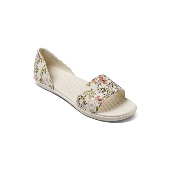 Womens Friday Flat Graphic Bone Summer Floral