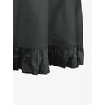 thumbnail image 4 of Vargottam Cotton Ruffle Tablecloth 64’’ Diameter Round Dark Gray Kitchen Dining Tabletop Cover, 4 of 9