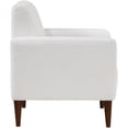 thumbnail image 3 of Comfort Pointe Cumulus White Boucle Fabric Modern Style Arm Chair, 3 of 4