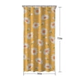 thumbnail image 5 of Yellow Daisy Flower Pattern Shower Curtain 36"x72" ,Bathroom Decorative Shower Curtains Set with 12 Hooks,Modern Waterproof Washable Shower Curtain, 5 of 6
