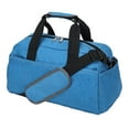 thumbnail image 1 of Pequeña bolsa de gimnasio Elegante bolso de mano multiusos portátil con correa para el hombro para Azul, 1 of 9
