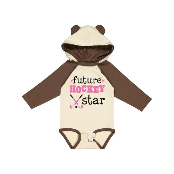 Inktastic Future Field Hockey Star Girls Long Sleeve Baby Bodysuit