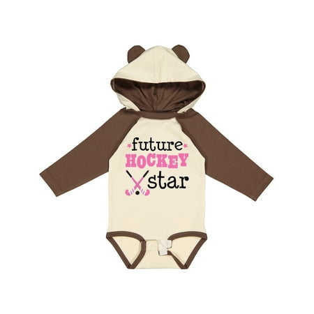 

Inktastic Future Field Hockey Star Gift Baby Girl Long Sleeve Bodysuit