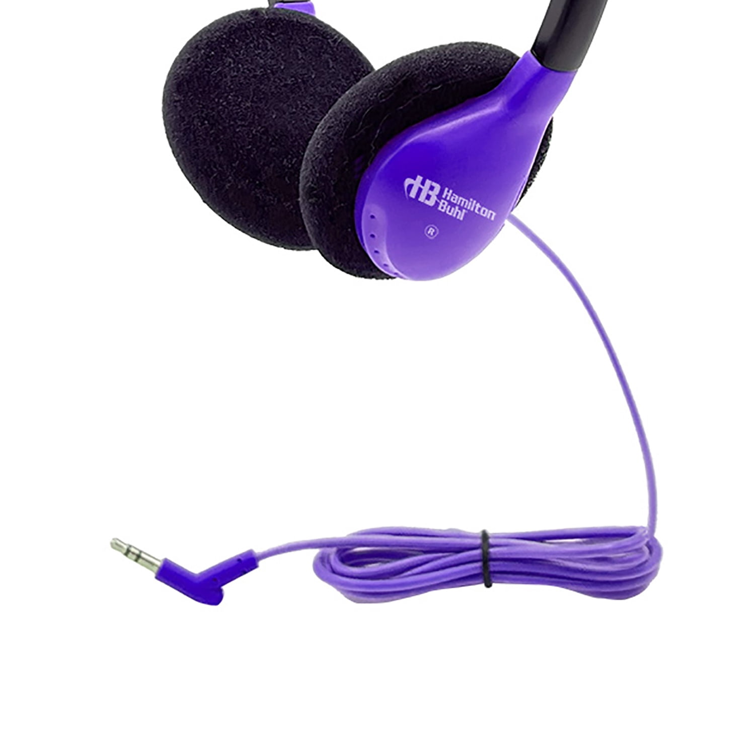 HamiltonBuhl Personal On-Ear Stereo Headphone, Purple, Pack of 3