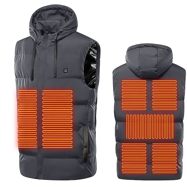 LOVZFMLL Jackets for Men Outdoor Warm Clothing Heated For Riding Skiing Fishing Charging Via Heated Coat