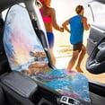 thumbnail image 3 of Bulopur Tropical Front Car Seat Towel Sea Turtle Universal Sweat Carseat Protector for Beach Breathable Athletic Towel for Summer Car Decor Fit SUV Sedan Truck, 3 of 8