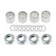 thumbnail image 2 of Kit de hardware para ejes de patineta de 16 piezas. Incluye 4 espaciadores y 4 tuercas de eje. Plata, 2 of 9