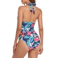 thumbnail image 4 of Traje de baño con cuello halter, traje de baño de una pieza para mujer, traje de baño de una pieza, traje de baño para mujer, elegante y moderno, 4 of 6