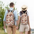 thumbnail image 6 of Lsque Cooking Bbq Pattern Canvas Daypack, Durable Backpack, High-quality Versatile Backpack,Vintage Compact Backpack-Medium, 6 of 6