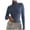 Blue, variant on Cotton Turtlenecks Long Sleeve Tops Womens Slim Fit Soft Stretch High Neck Pullover Tee Shirts Fall Casual (XL, White)