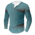 thumbnail image 2 of DDAPJ pyju Long Sleeve Henley Shirt for Men 3D Optical Illusion Print Button T-Shirts Novelty Tunnel Graphic Tees Big and Tall Casual Hipster Tee Tops Limited Time Deals Navy XXXXL, 2 of 5