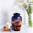 thumbnail image 4 of Sunset Truck Cremation Urn, Burial Urns For Human Ashes, Urns For Human Ashes Adult Man, Decorative American Truck Memorial Funeral Urn For Men & Women , (Size, 10 Inch, 1 Pc), 4 of 5