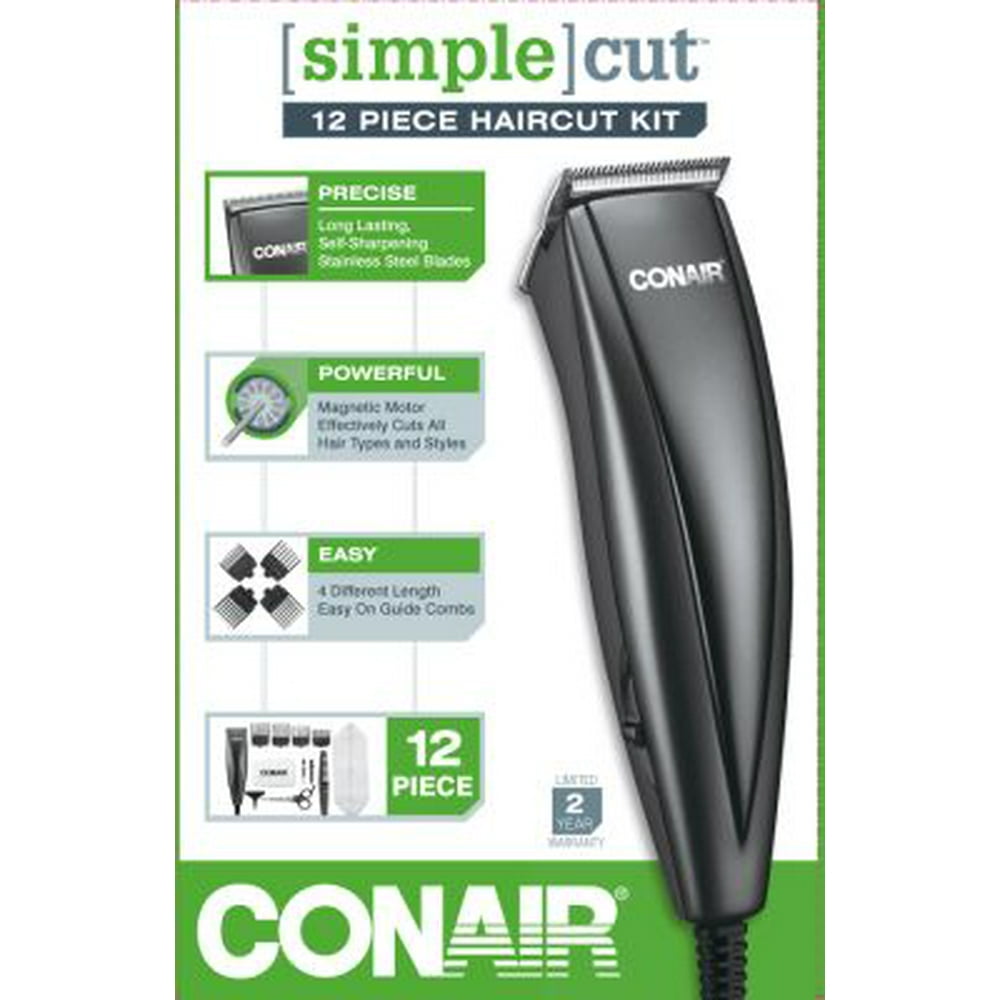 6 Pack Simple Cut 12Piece Haircut Kit 1 ea