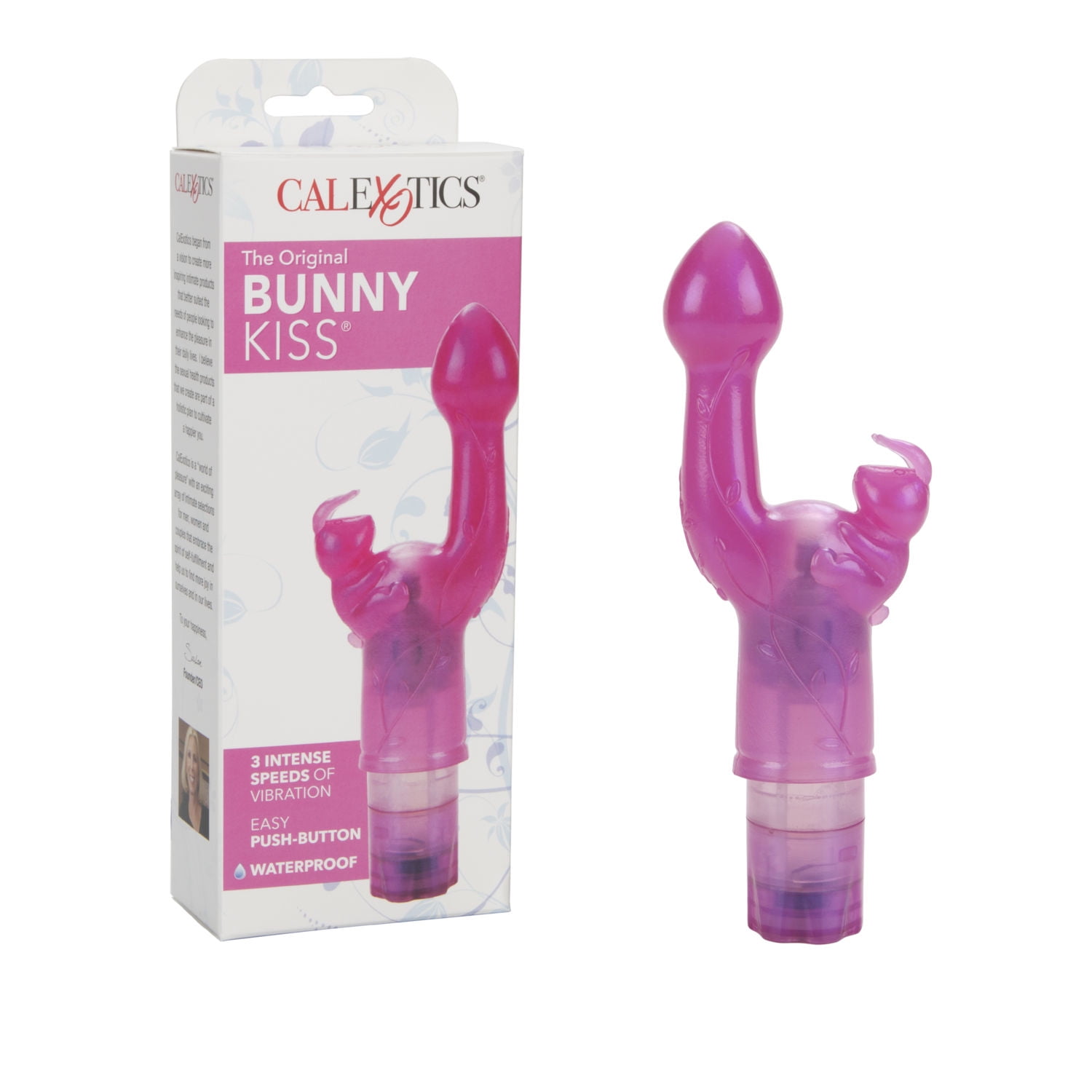 CalExotics Original Best Selling 3-Speed Butterfly Kiss Vibrator - Pink