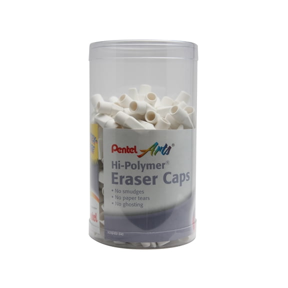 Pentel Arts Hi-Polymer Cap Eraser, Canister Display -240 Pieces