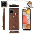 thumbnail image 3 of for Samsung Galaxy A42 5G Case Wallet with Slide Credit Card Holder, Flip Premium PU Leather Hidden Kickstand Classic Retro Heavy Duty Protective Cover for Samsung Galaxy A42 5G,Brown, 3 of 9