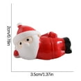 thumbnail image 3 of Holloyiver Mini Christmas Santa Claus Ornaments, Christmas Miniature Ornaments, Resin Santa Claus Figurines Micro Landscape Ornament for DIY Dollhouse Fairy Garden Desktop Decoration, 3 of 6