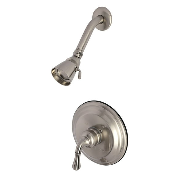 Kingston Brass KB3638NLSO Single-Handle Pressure Balanced Shower Faucet, Brushed Nickel