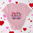 thumbnail image 2 of VKOYWKM Women's Valentine Shirts Cute Love Heart Print T-Shirts Short Sleeve Casual Spring Tops Hoiday Crew Neck Loose Fit Valentine T-Shirts, 2 of 7