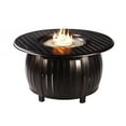 thumbnail image 2 of Black Aluminum Fire Table Set with Four Club Chairs, 2 of 6
